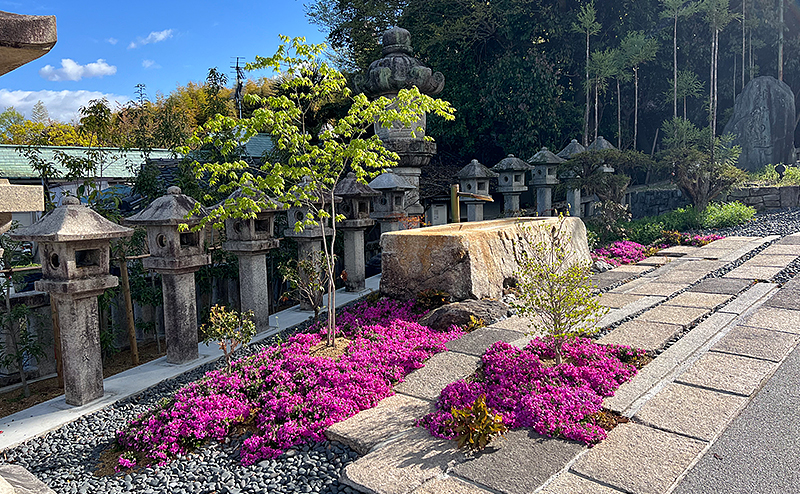 京都霊山護国神社 維新の道前-庭復旧工事