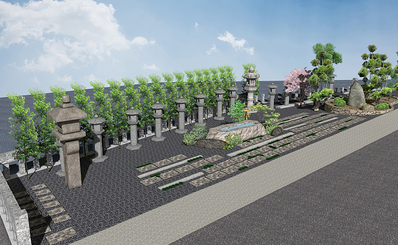 京都霊山護国神社 維新の道前-庭復旧工事