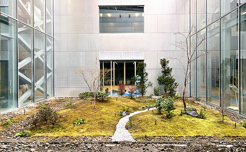 京都府立京都学・歴彩館 光庭植栽工事